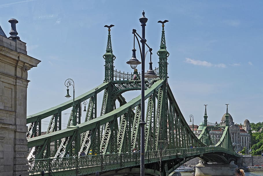 Budapest, Liberty Bridge, Danube Bridge, river, current, historically, HD wallpaper