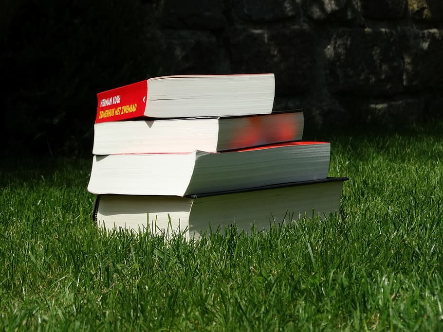 book, books, summer, read, library, paper, garden, book mark HD wallpaper