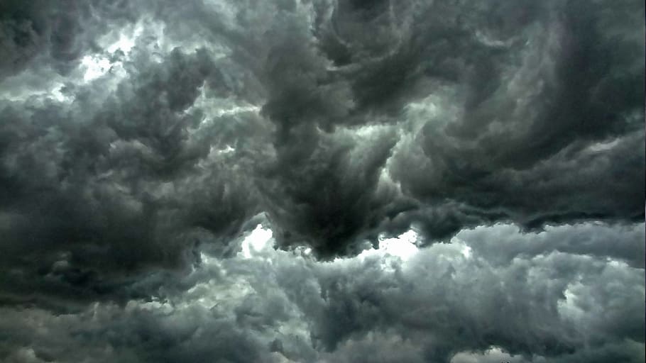 columbus clouds, thunderstorm, cloud roller, turbulence, cumulus, HD wallpaper