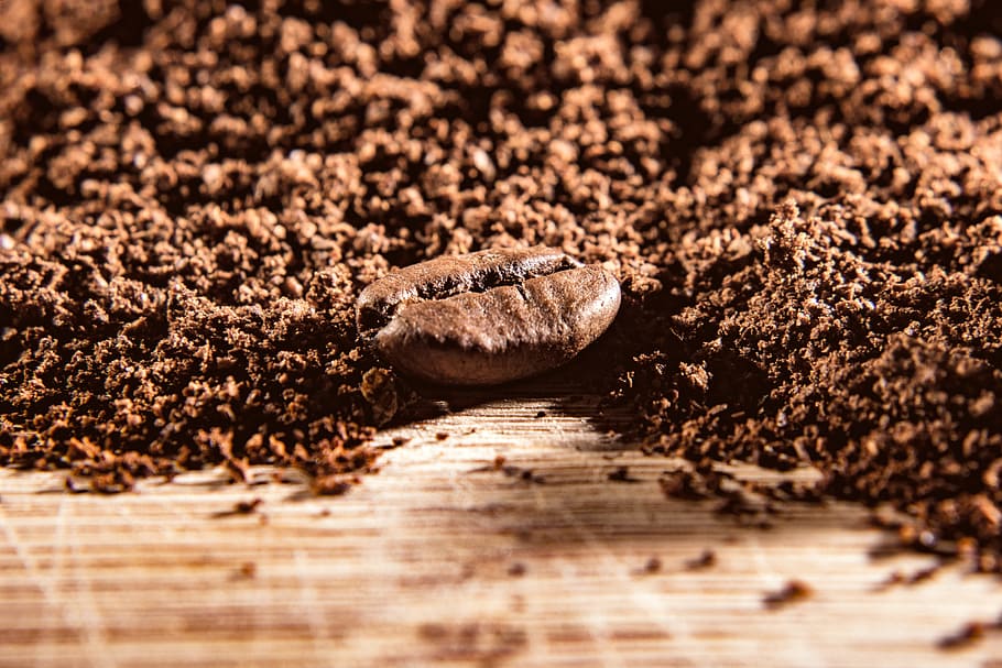 coffee, powder, bean, benefit from, food, grains, macro, close, HD wallpaper