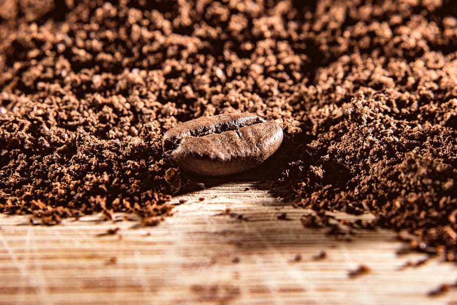 coffee, powder, bean, benefit from, food, grains, macro, close HD wallpaper