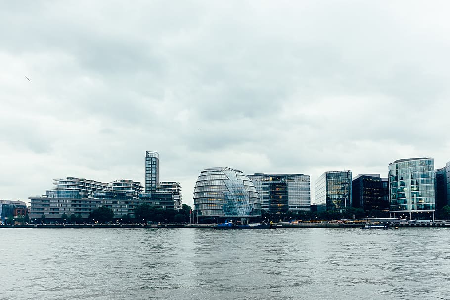 London city hall with Thames river, architecture and Cityscape HD wallpaper
