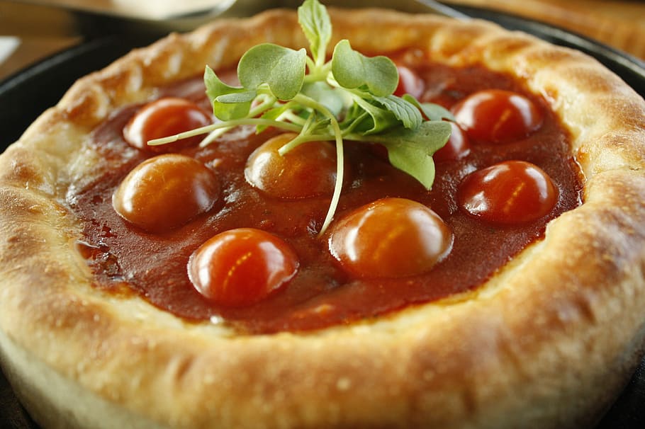 Pie, Pizza, Tomato, Source, Dressing, deco, for the dough, cooking HD wallpaper
