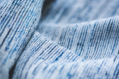 white and blue fabric cover, textile, background, close up HD wallpaper