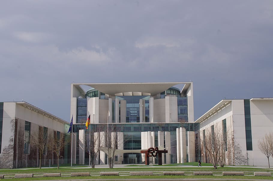 architecture, building, chancellery, berlin, city, house facade HD wallpaper