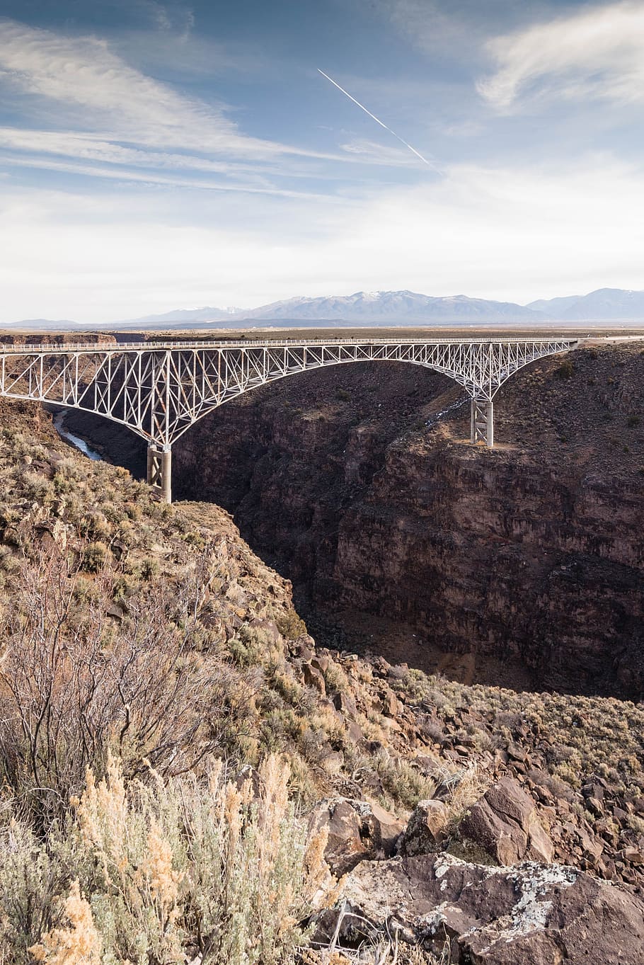 road, desert, bridge, architecture, canyon, daylight, outdoors HD wallpaper