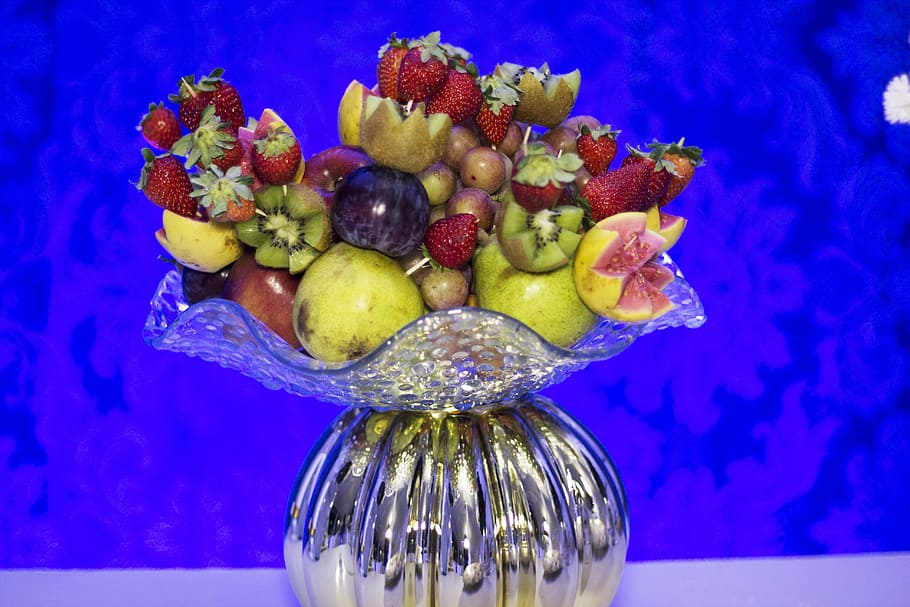 fruit, fruit bowl, decoration, basket, healthy eating, food and drink HD wallpaper