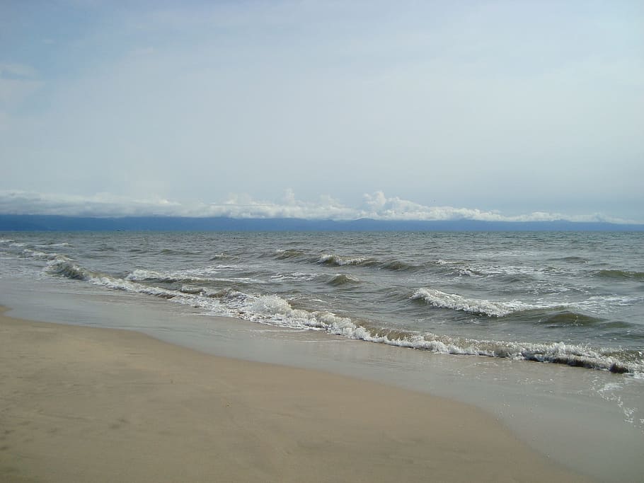 Beach, Ocean, Sea, Clouds, Mexico, wave, nature, sand, water HD wallpaper