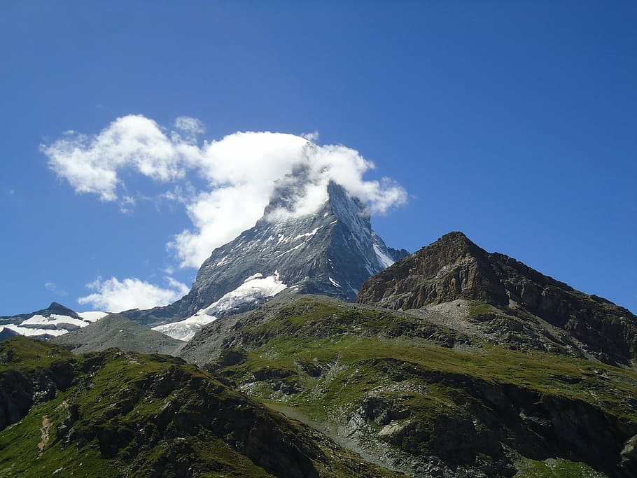 mountain, switzerland, summit, sky, beauty in nature, scenics - nature HD wallpaper