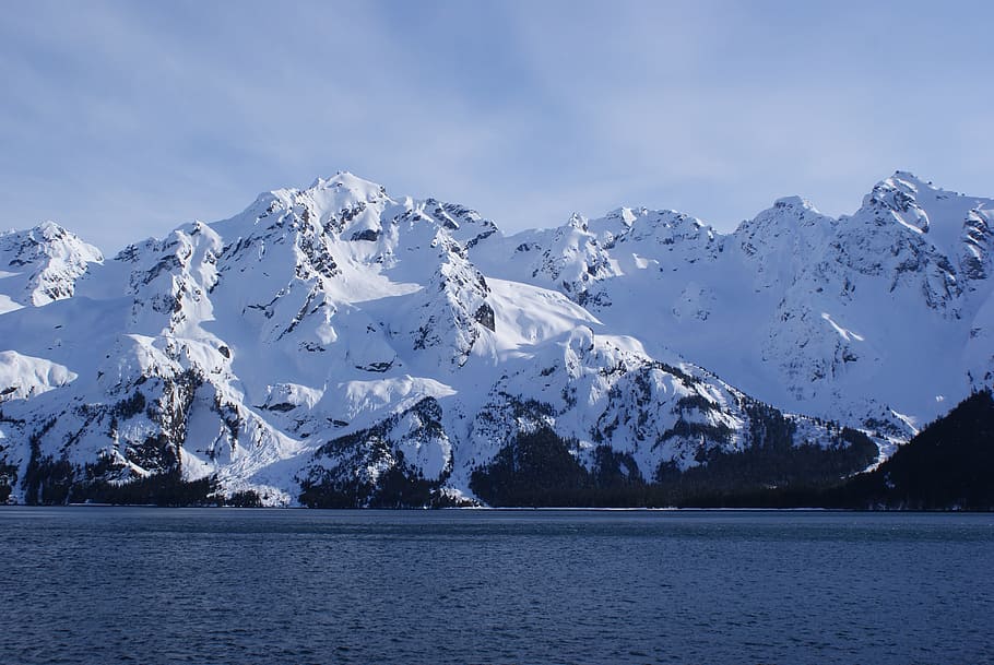 alaska, mountains, snow, white, nature, countryside, landscape HD wallpaper