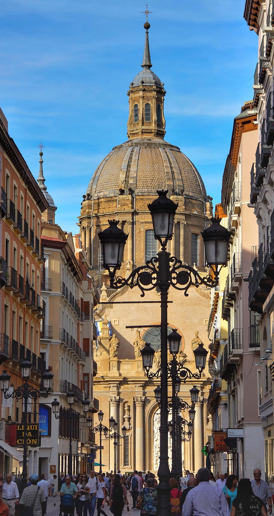 dome, street, scene, architecture, historical, salamanca, spain HD wallpaper