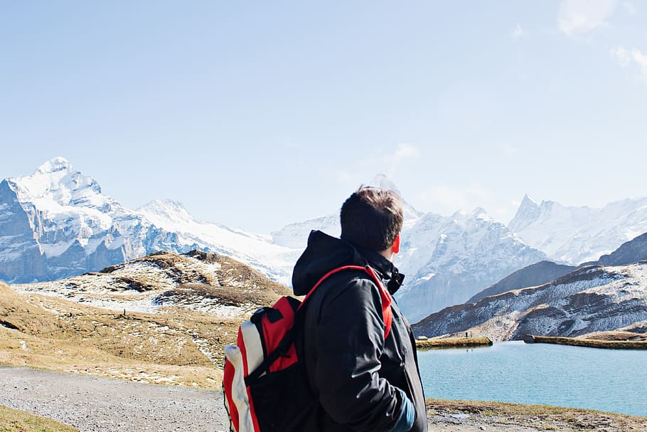 cold, glacier, snow, landscape, adventure, alps, backpack, backpacking HD wallpaper