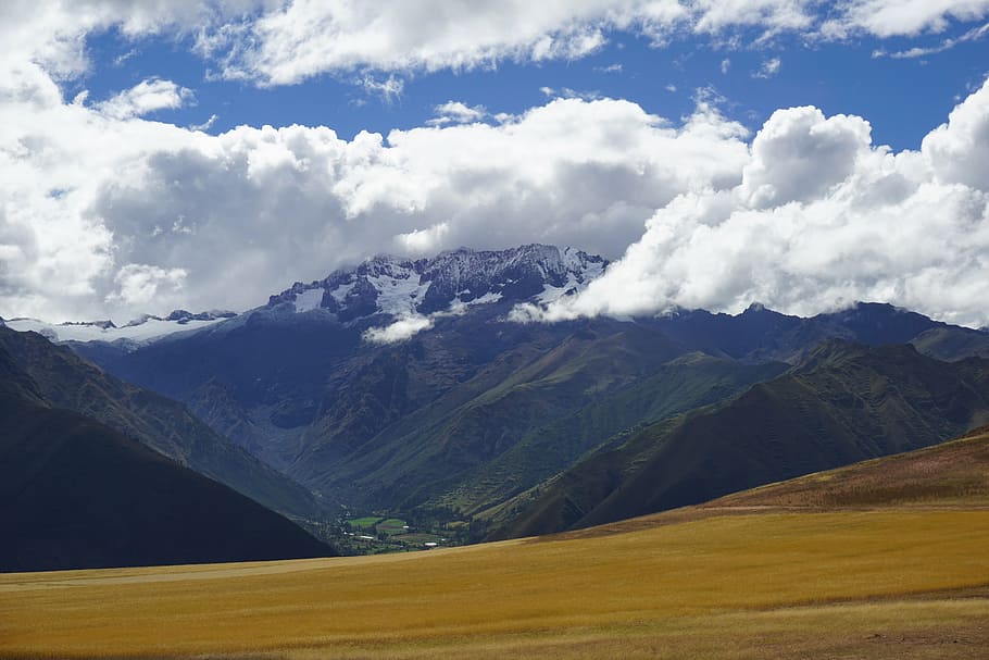 peru, mountains, glaciers, cloud - sky, scenics - nature, beauty in nature HD wallpaper