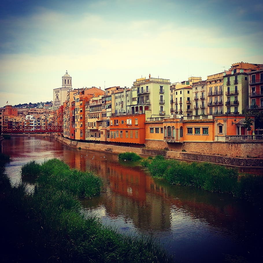 girona, onyar, landscape, italy, arno River, architecture, europe HD wallpaper