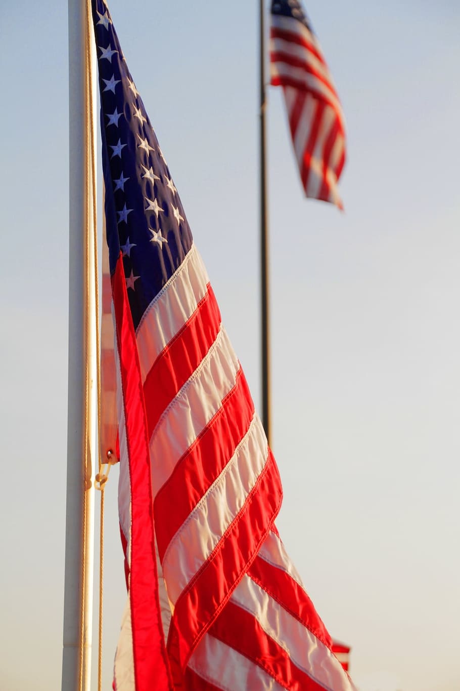 closeup photo of USA flag, american flag, us flag, united states, HD wallpaper
