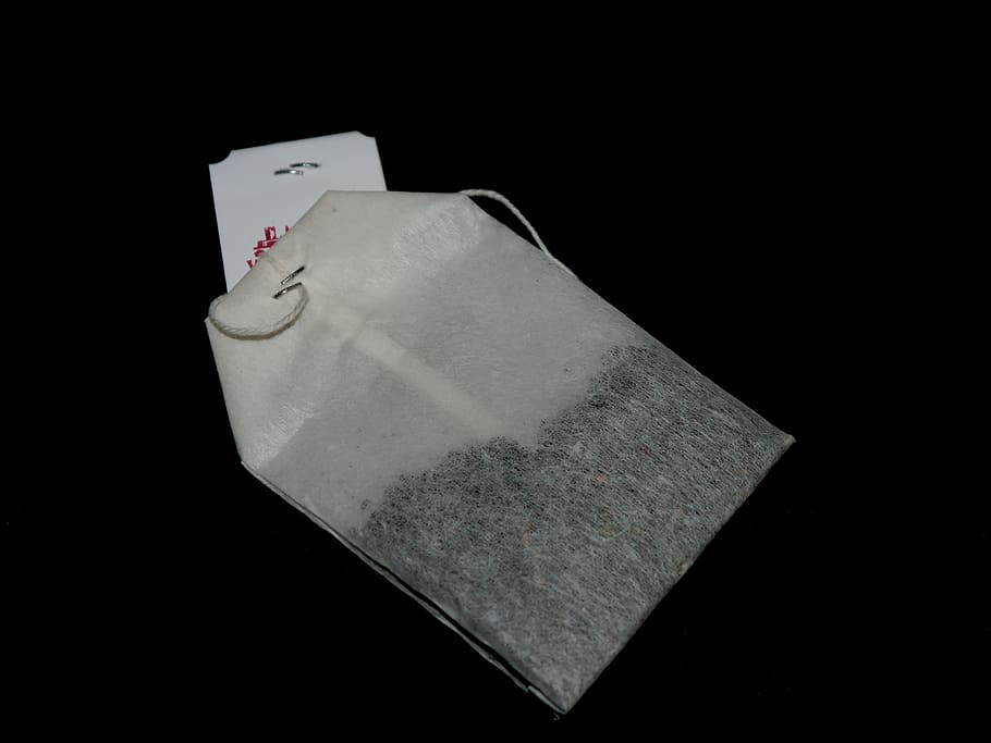 tee, tea bags, white, black background, studio shot, indoors HD wallpaper