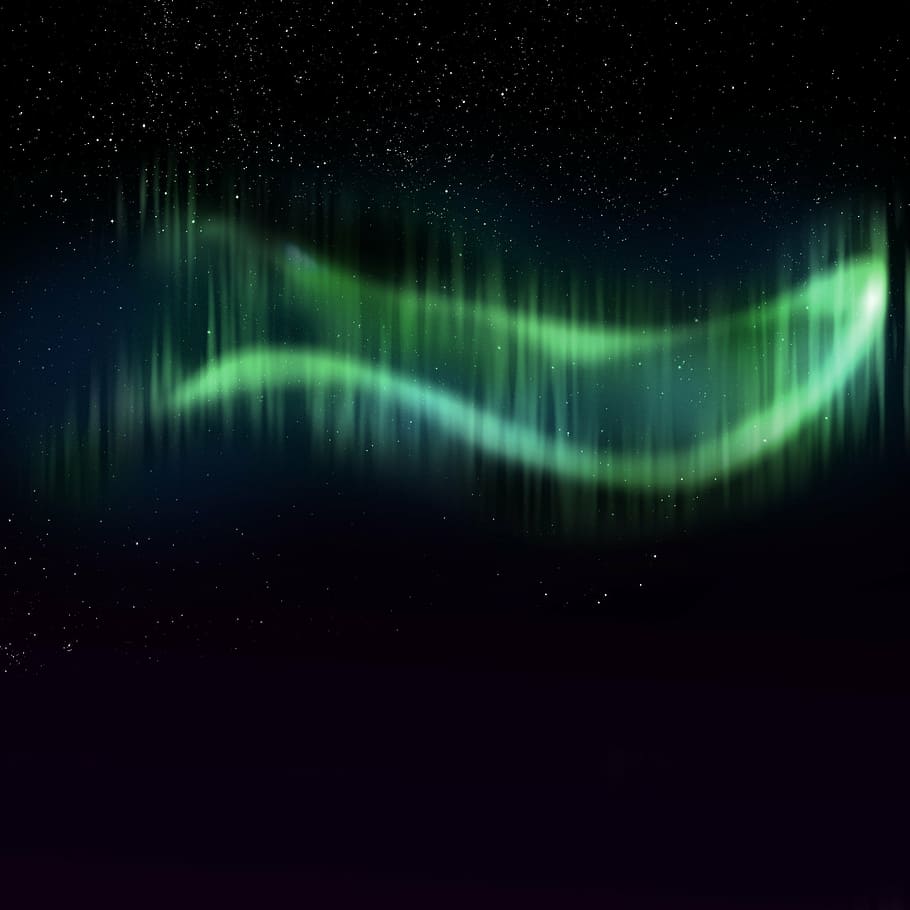 photography of aurora, borealis, background, sky, night, aura, HD wallpaper