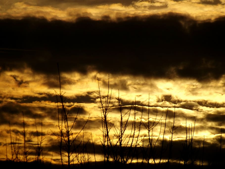 sunset, cloud, sky, fire, red, black, cloud - sky, beauty in nature HD wallpaper