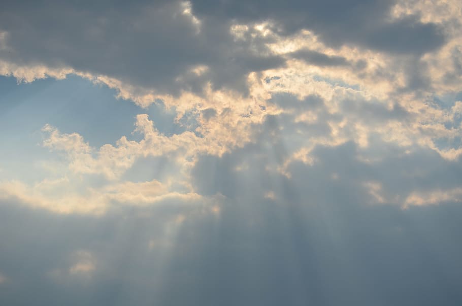 atmosphere, blue, bright, cloudiness, clouds, cloudy, daylight HD wallpaper
