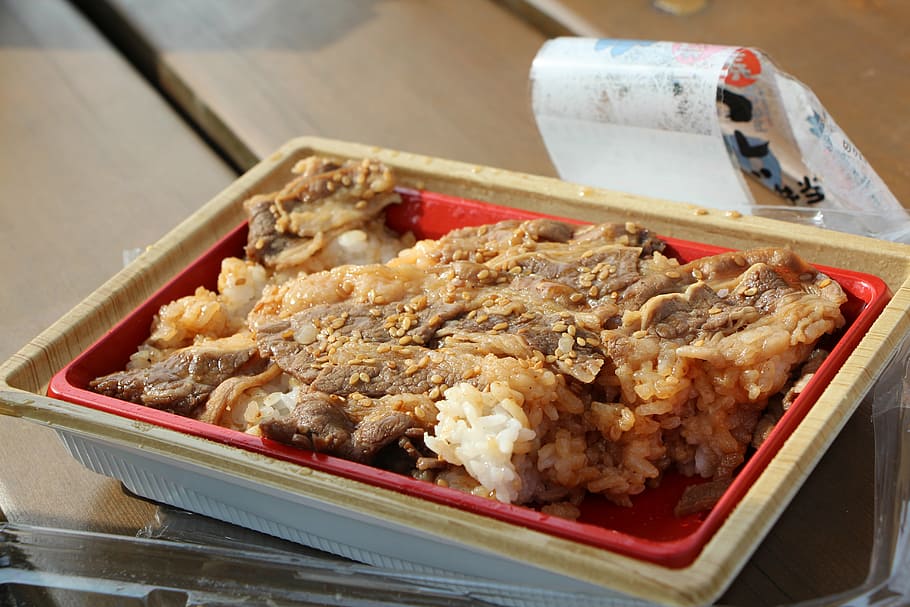 lunch box, rice, bob, dining, food, delicious, convenience store HD wallpaper