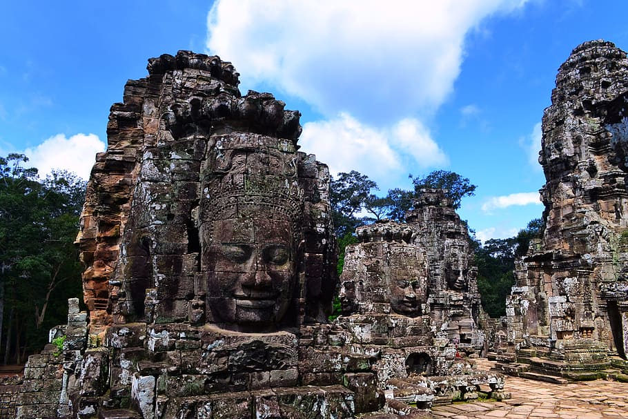 cambodia, seam reap, travel, asia, religion, buddhism, angkor, HD wallpaper