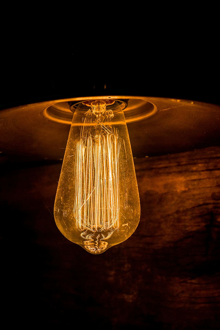 incandescent bulb, turned on LED bulb light, light bulb, lightbulb, HD wallpaper