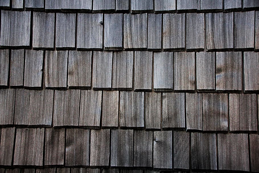 closeup photo of brown roof tiles, Texture, Boards, Wood, Background
