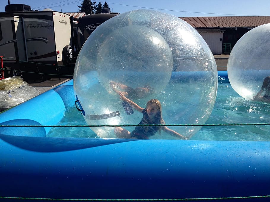 Bubble, Fair, Water, Fun, Children, aqua park, swimming pool HD wallpaper