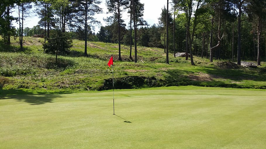 golf, green, grass, landscape, outdoor, summer, golfing, fairway HD wallpaper