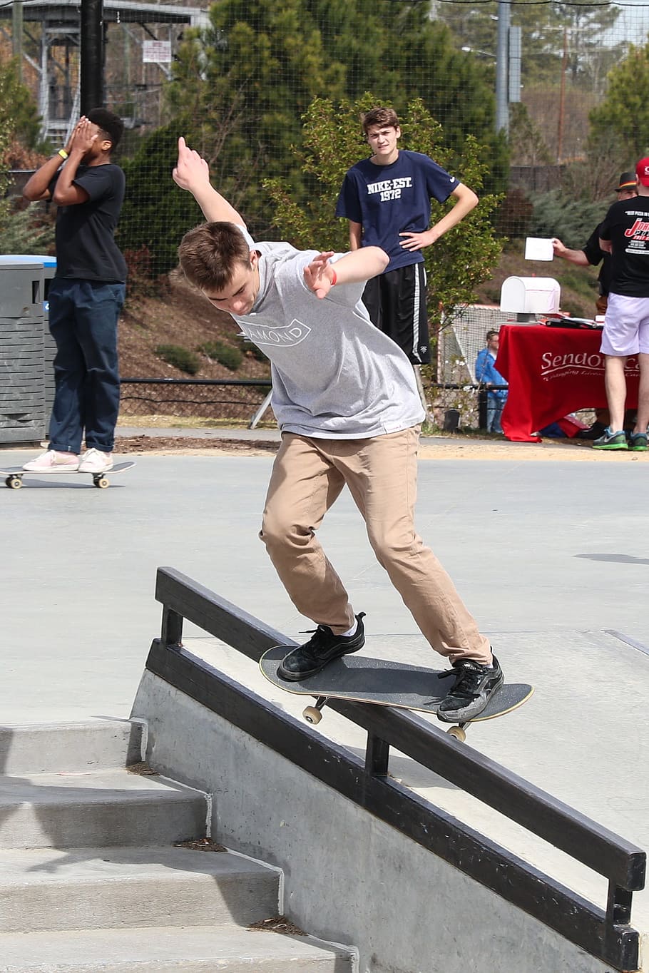 fun, skate, skateboard, action, sport, full length, real people HD wallpaper