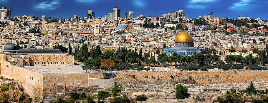 cityscape during daytime, jerusalem, israel, old town, the jewish quarter, HD wallpaper