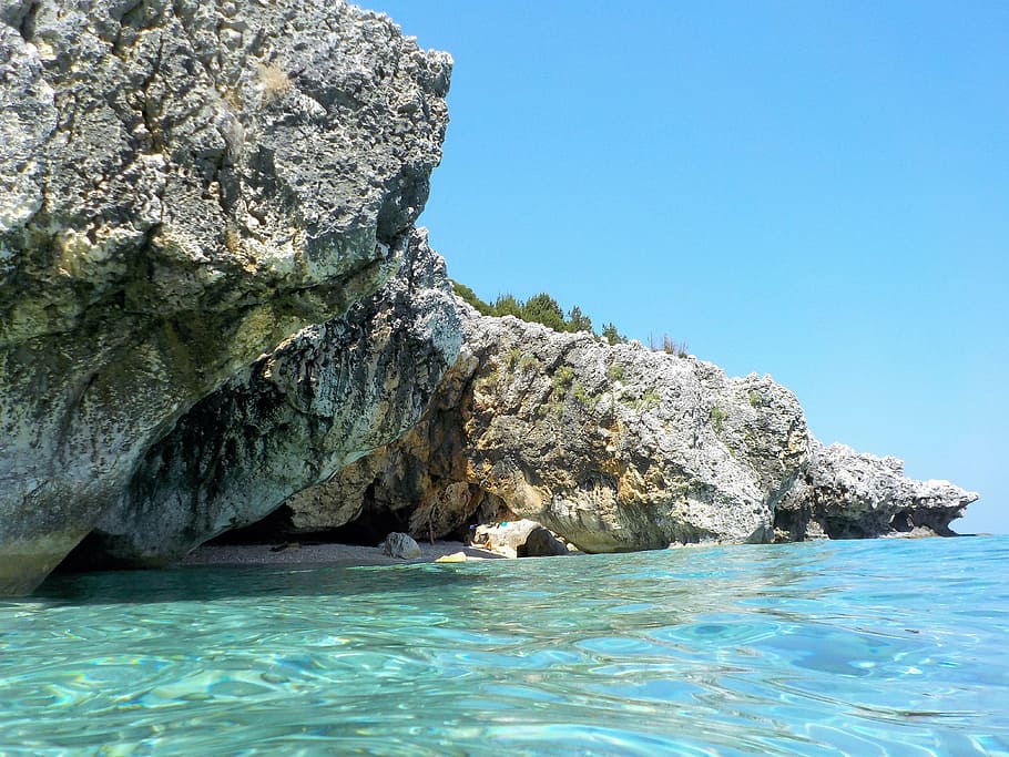 water, summer, blue, sea, nature, island, vacations, beach HD wallpaper