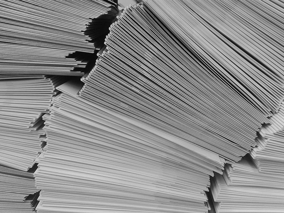 stack of white papers, letters, envelopes, letter stack, post HD wallpaper