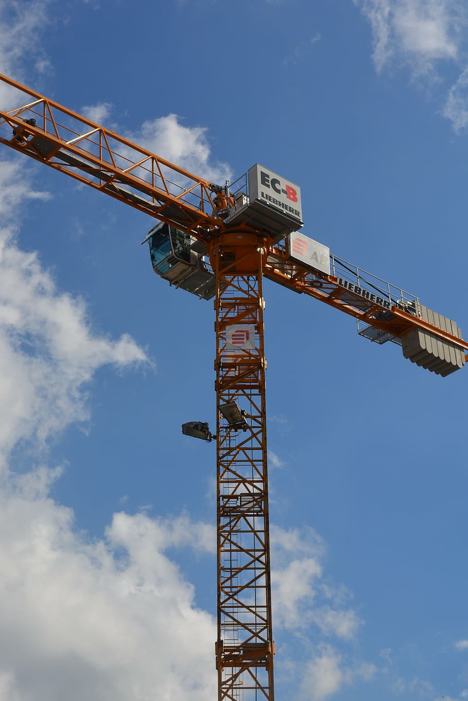 faucet, crane, air, clouds, construction, sky, low angle view HD wallpaper