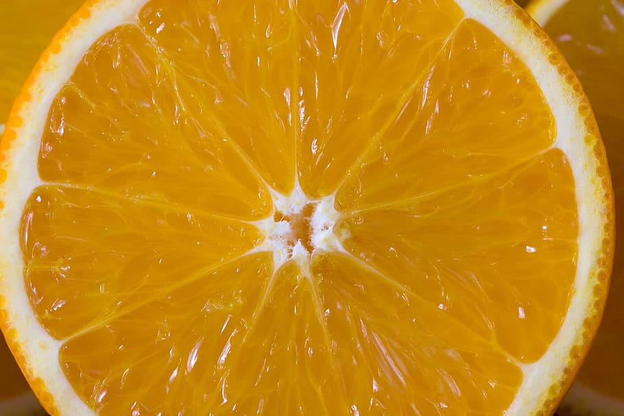 Orange, Detail, Cut, Slice, sliced, juicy, food, macro, fruit HD wallpaper