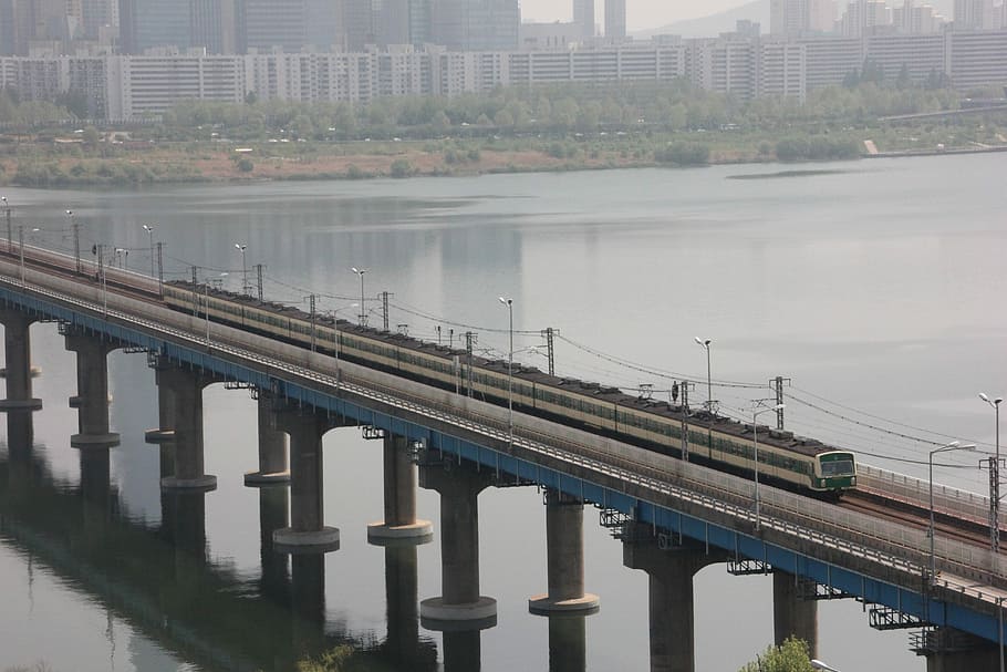 Train, Railway, Transportation, Subway, south korea subway HD wallpaper