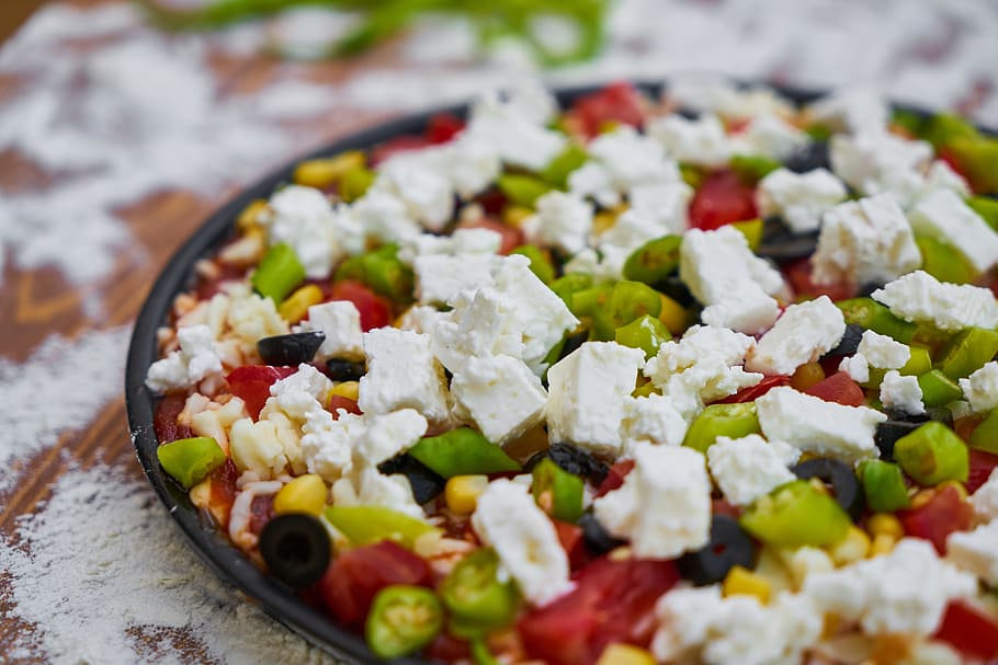 pizza, dough, flour, prepare, egypt, tomato, sausage, food HD wallpaper