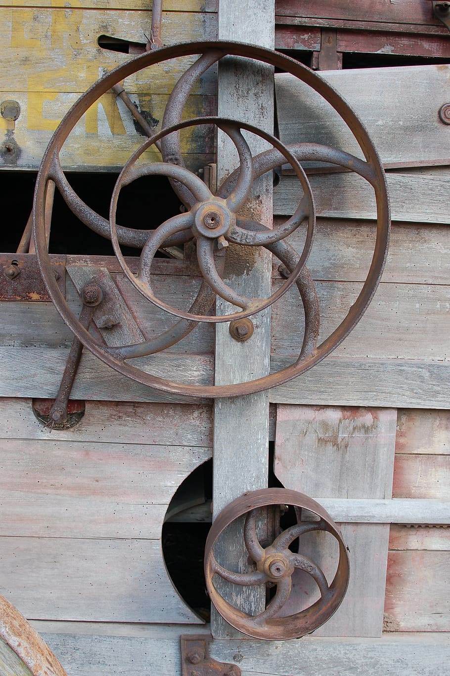 wagon, wheel, antique, vintage, gear, cog, wood - Material HD wallpaper
