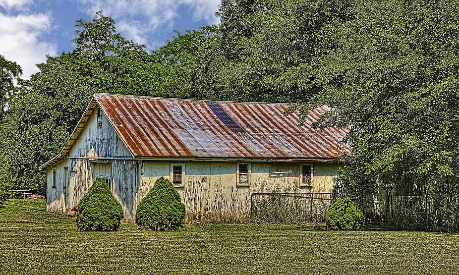 barn, rustic, barns, ohio, digital art, rural, scenic, country, HD wallpaper