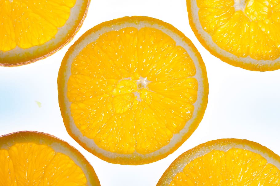 yellow citrus fruit, Oranges, Slices, orange slices, food and drink HD wallpaper