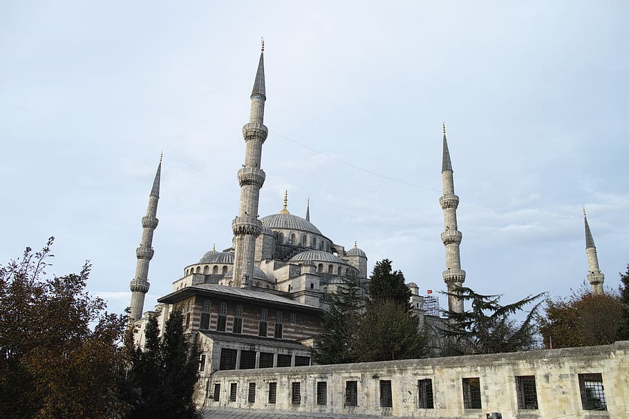 sultanahmet, cami, minaret, istanbul, turkey, architecture, HD wallpaper