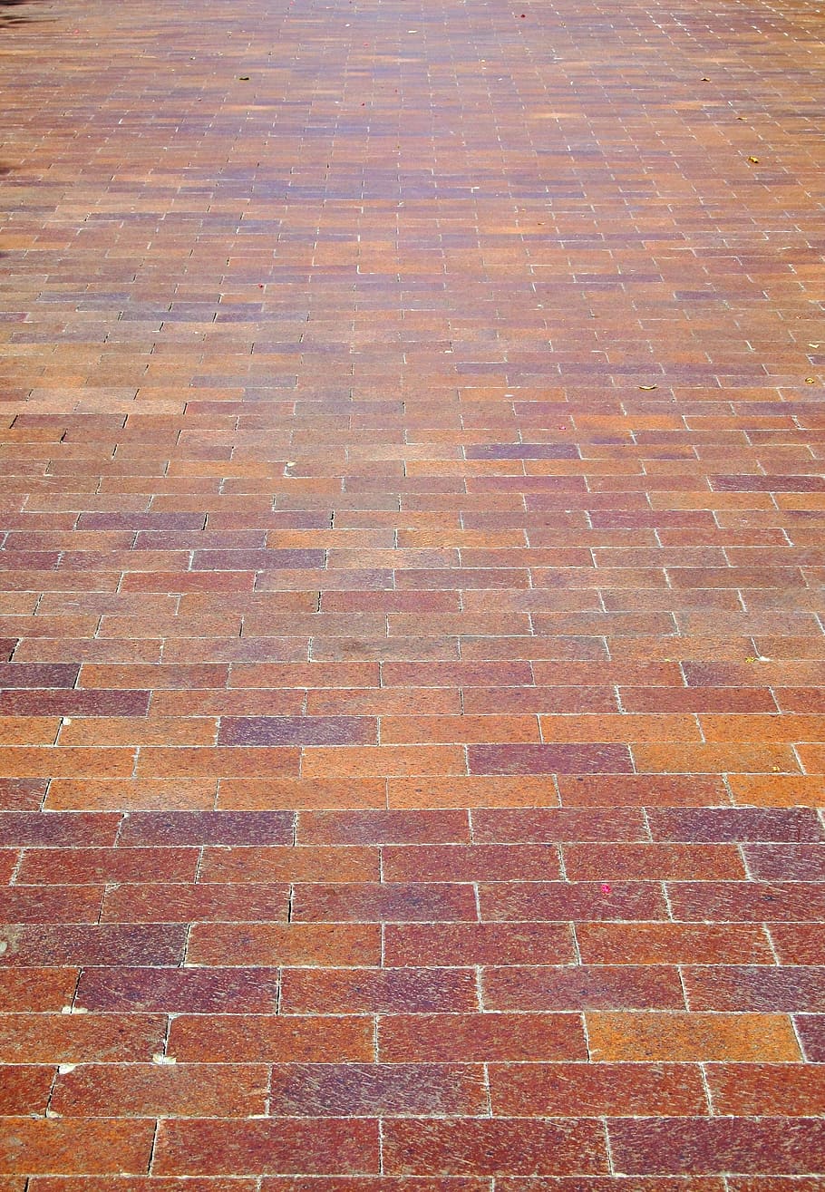 bricks, pathway, colorful, walkway, pavement, texture, red HD wallpaper