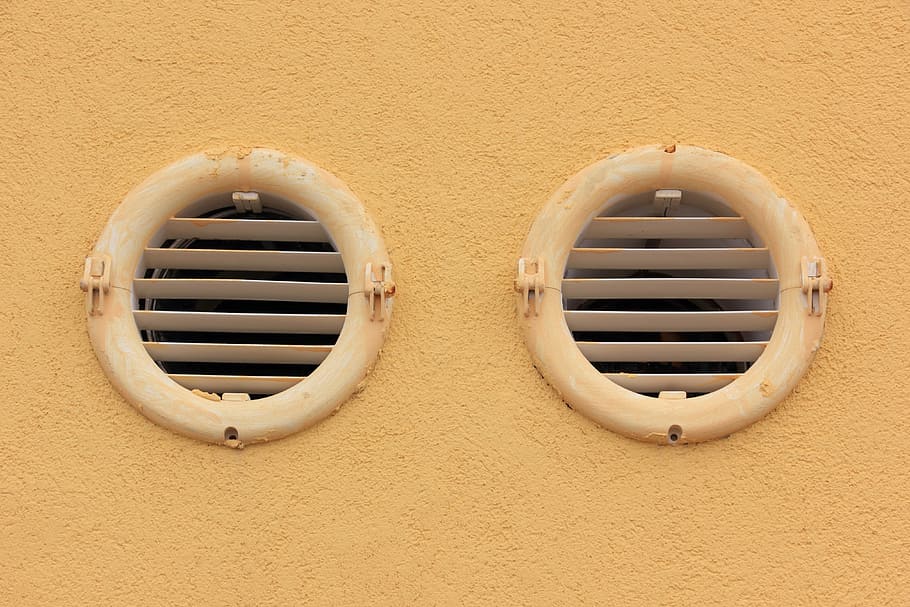 Italy, Sardinia, Alghero, seafront, ventilation, wall, ventilator HD wallpaper