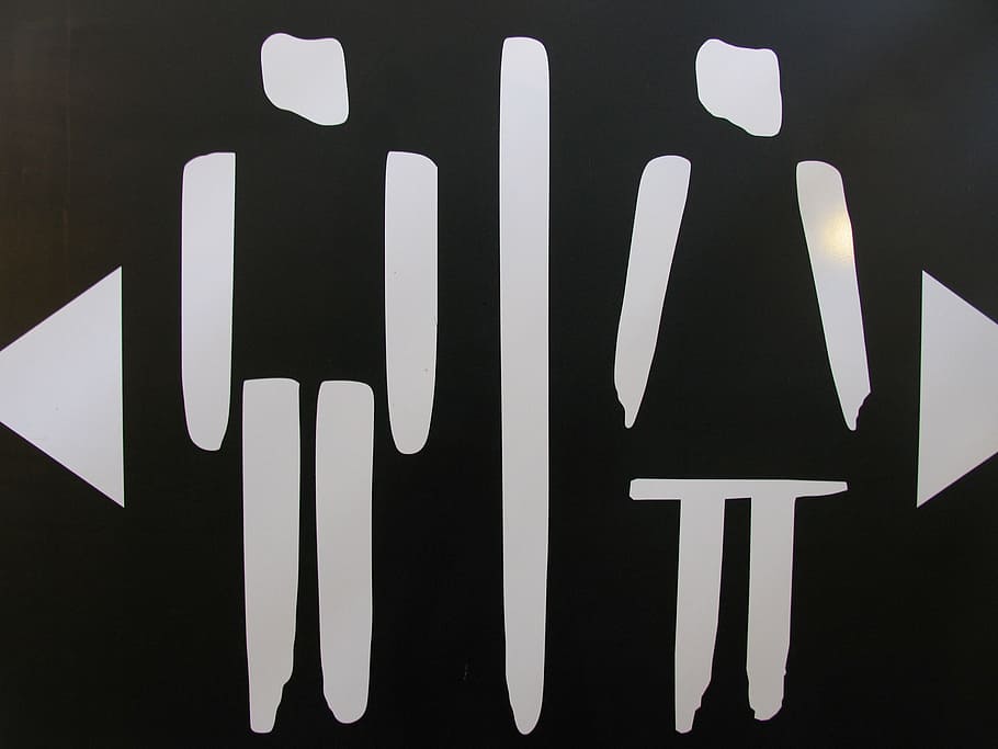 wc, loo, toilet, man, woman, women, village, communication, HD wallpaper