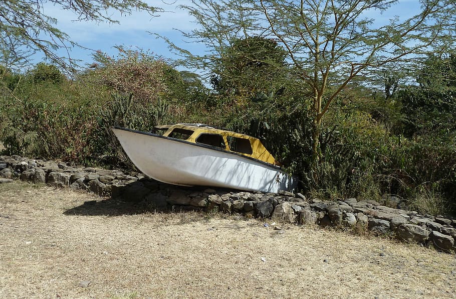 Transport, Boat, Stranded, Old, leave, abandoned, transportation HD wallpaper