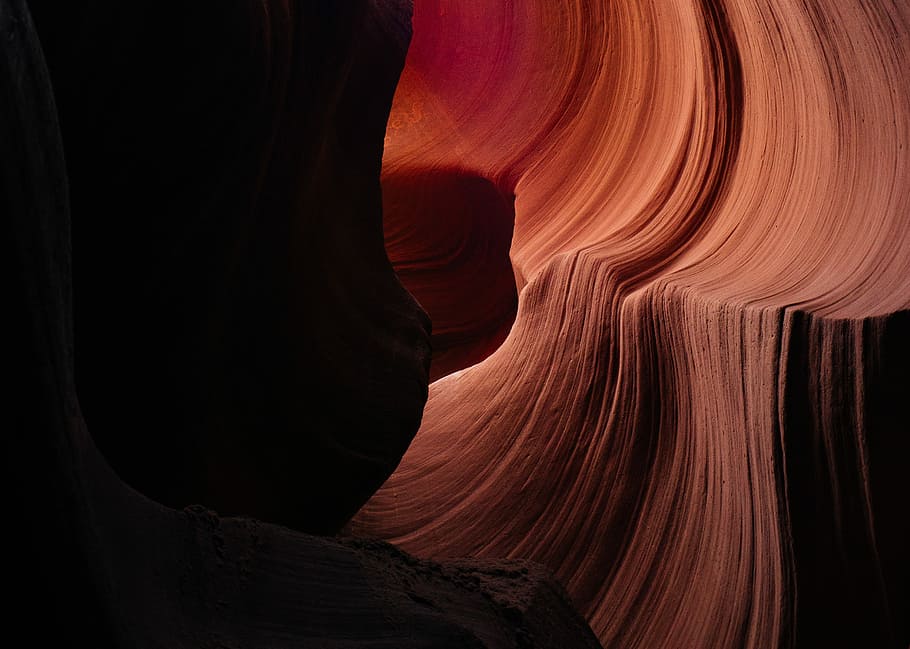 Antelope Canyon, Arizona, sand dune photo art, rocks, stone, texture HD wallpaper