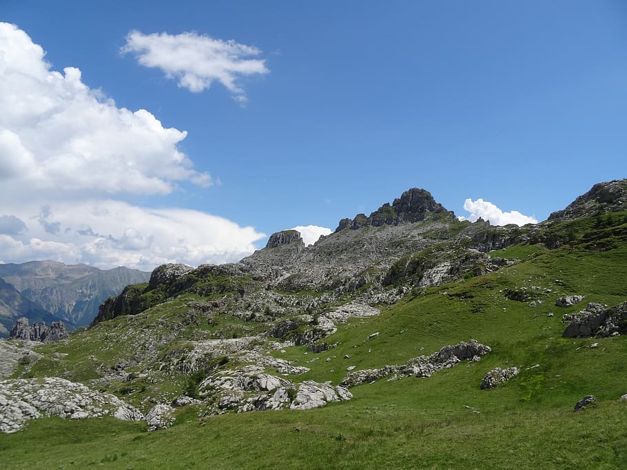 mountain, nature, alps, sky, beauty in nature, tranquility HD wallpaper