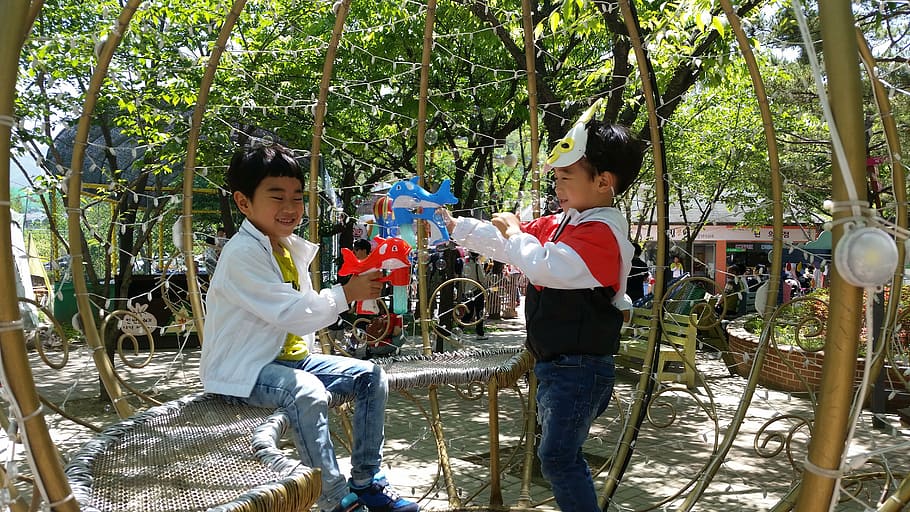 children's day, bubbles, son, tree, plant, real people, childhood HD wallpaper