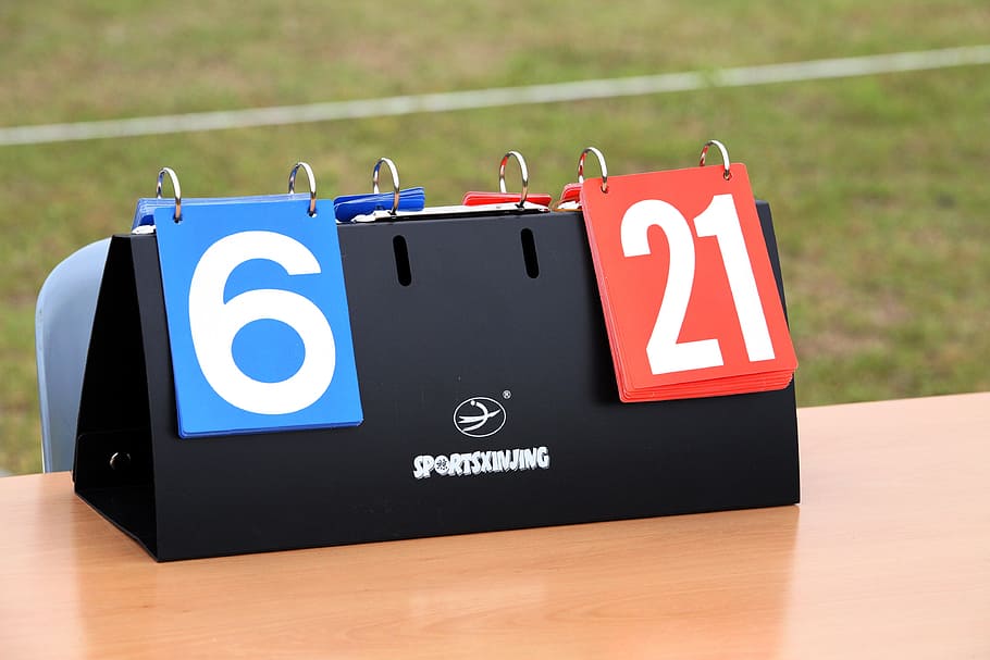 scoreboard, count, the referee, number, no people, sport, blue HD wallpaper