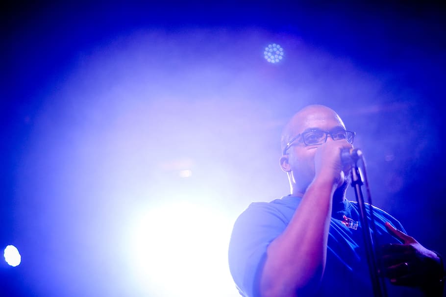 rapper, performing live, performance, microphone, black, artist HD wallpaper